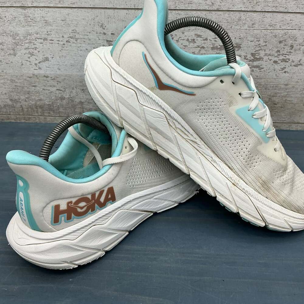 HOKA Arahi 7 Running Shoes Women's Frost Rose Gold Size 10.5B